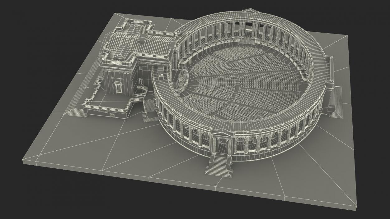 Arlington National Cemetery Memorial Amphitheater 3D model