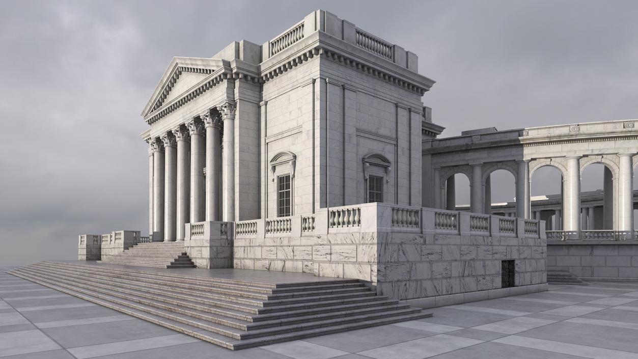 Arlington National Cemetery Memorial Amphitheater 3D model