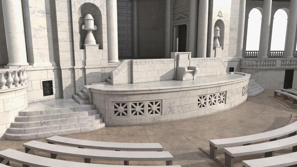 Arlington National Cemetery Memorial Amphitheater 3D model