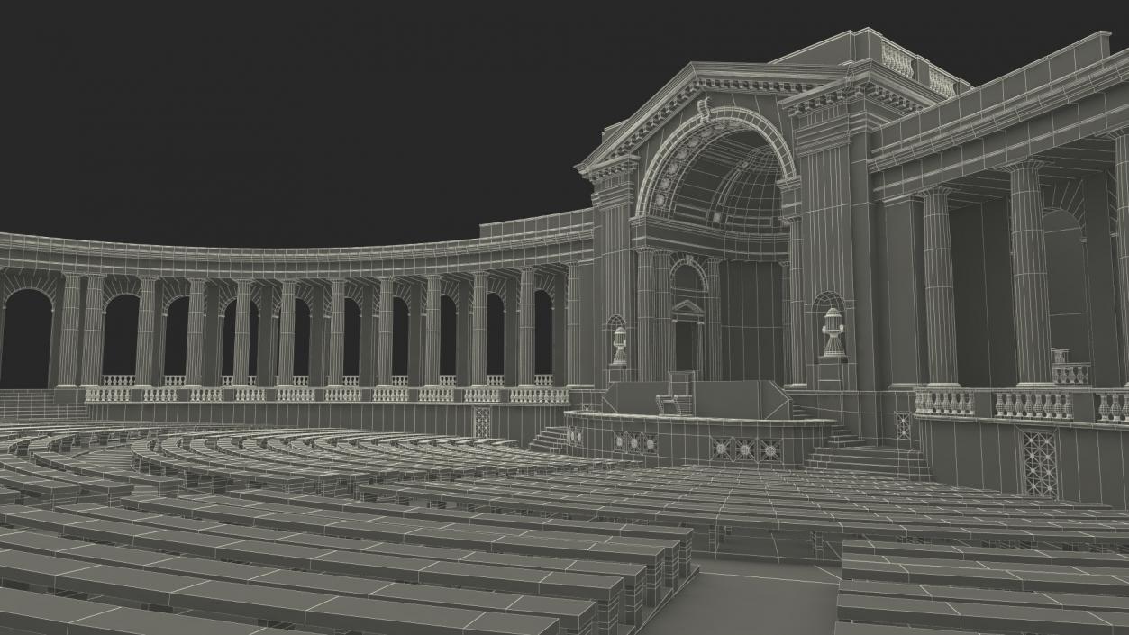 Arlington National Cemetery Memorial Amphitheater 3D model