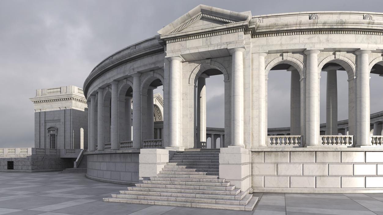 Arlington National Cemetery Memorial Amphitheater 3D model