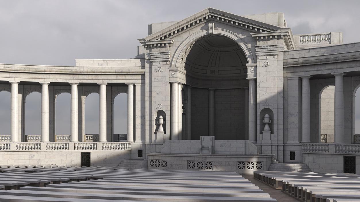 Arlington National Cemetery Memorial Amphitheater 3D model