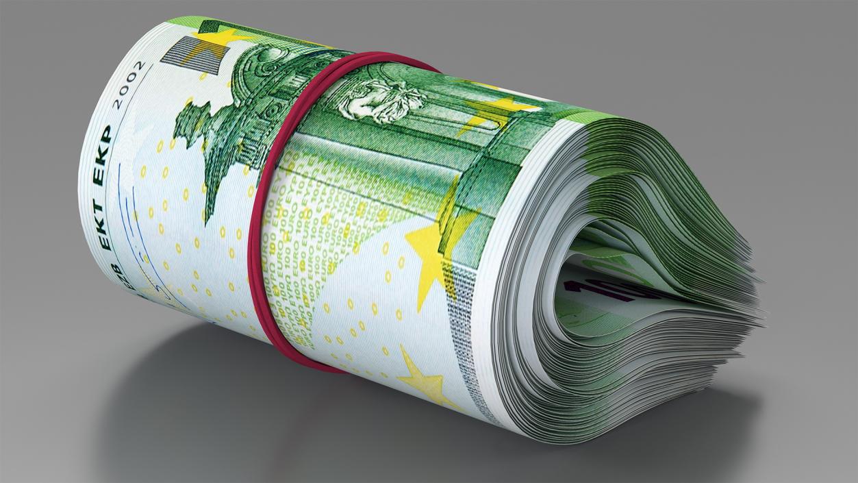 3D Paper Euro Banknotes Collection