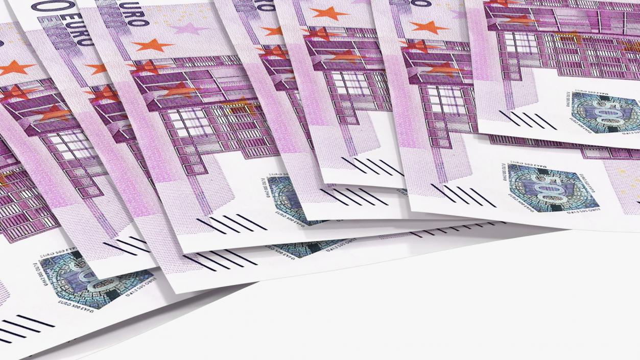 3D Paper Euro Banknotes Collection