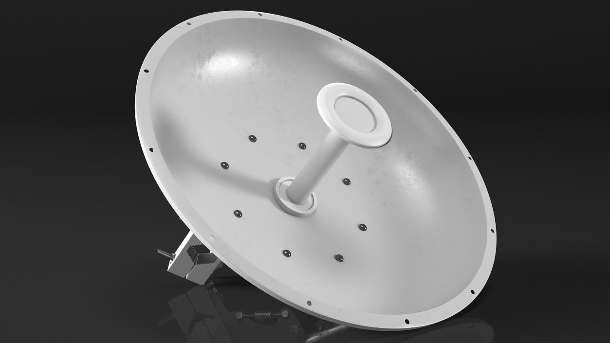 Micro Cell 5G Mobile Network Antenna on Post 3D model