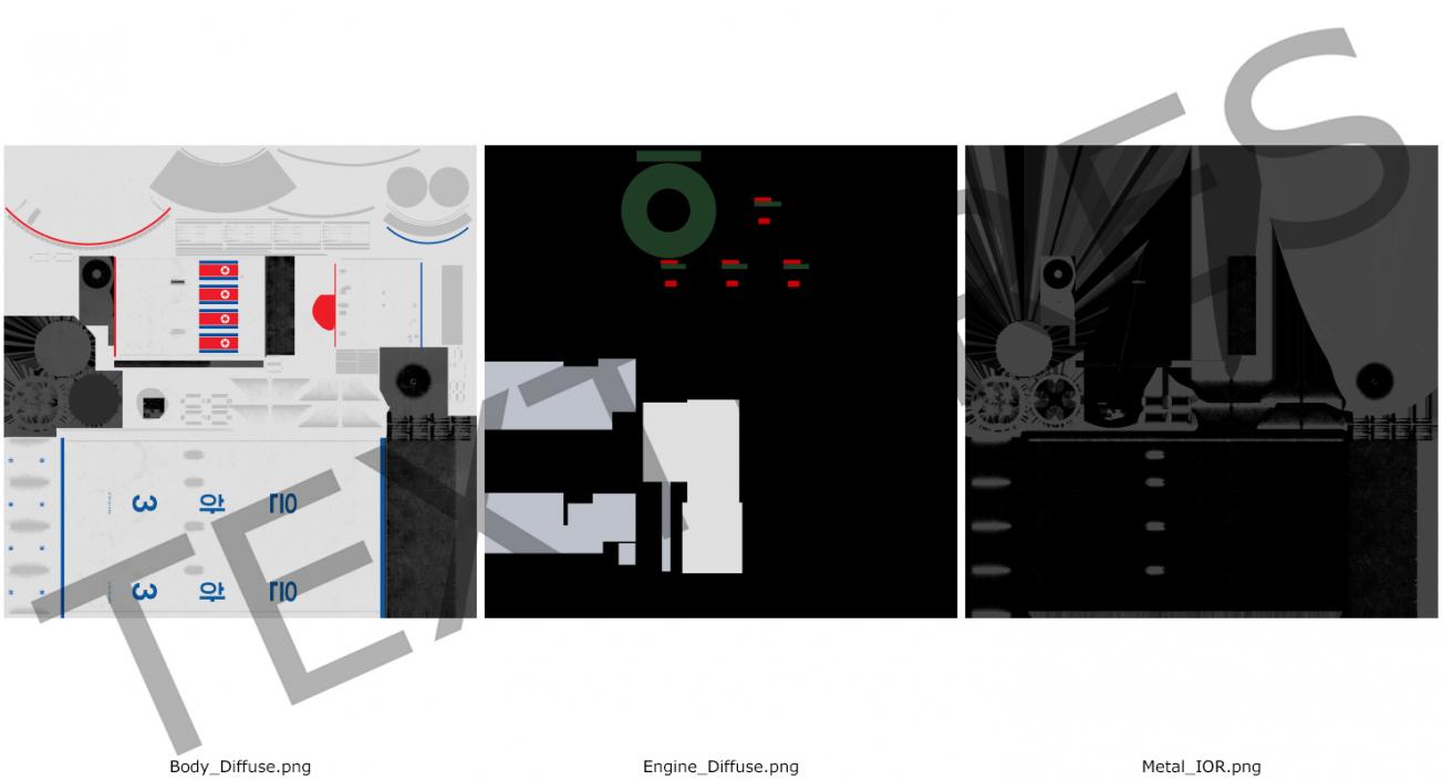 Taepodong 2 Nuclear Warhead 3D