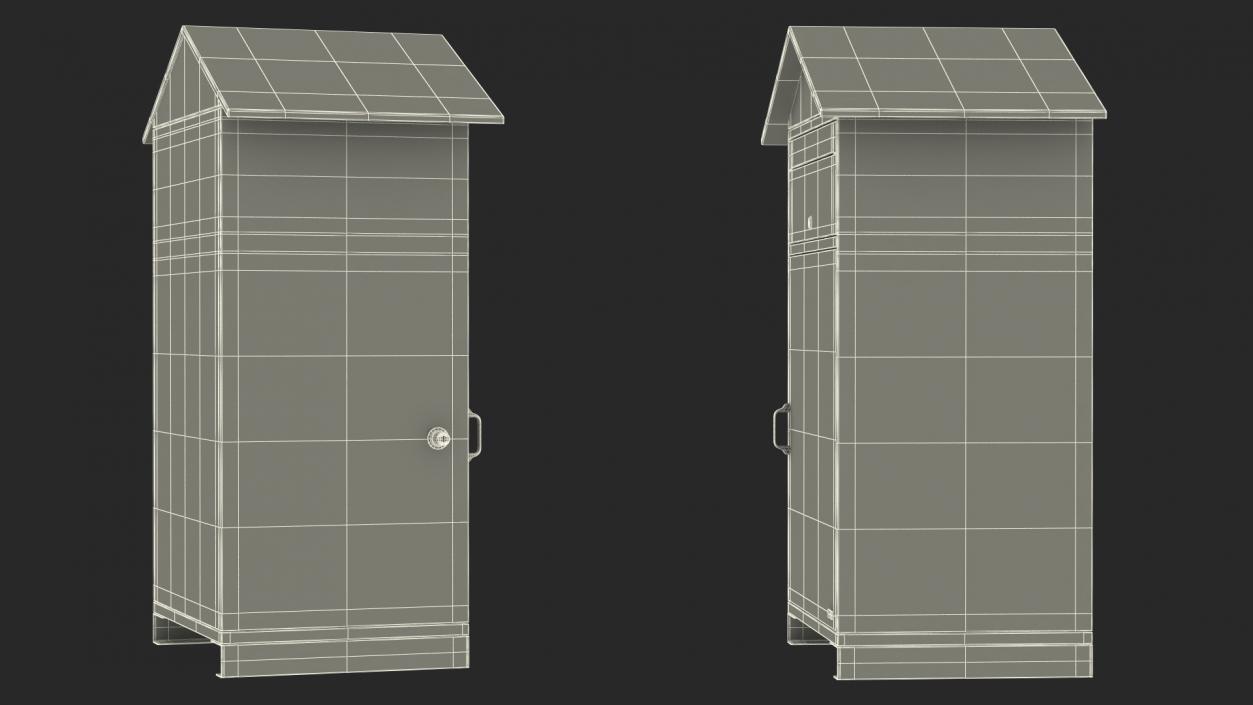 3D Parcel Drop Box Black