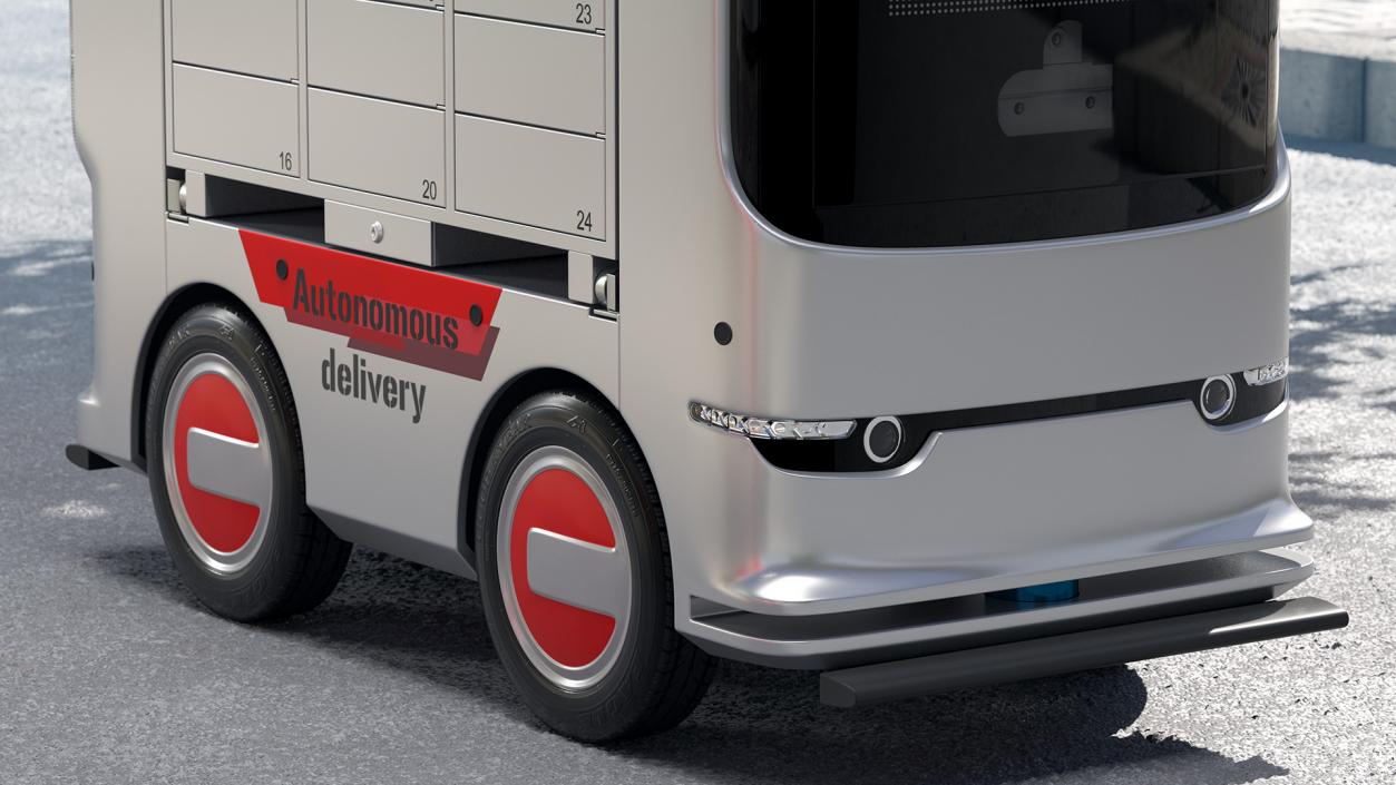 3D Autonomous Delivery Service Robot model