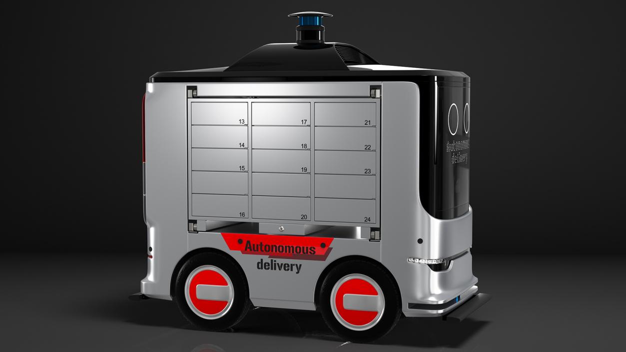 3D Autonomous Delivery Service Robot model