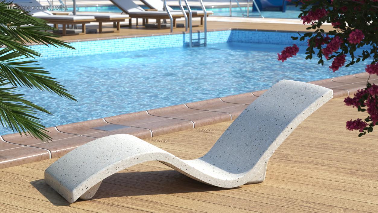 Destination Lounger for Pool Starry Seashell 3D model