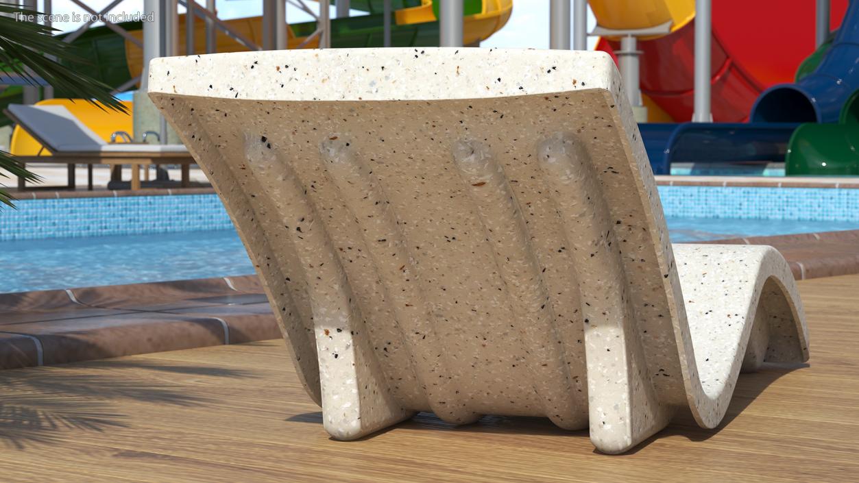 Destination Lounger for Pool Starry Seashell 3D model