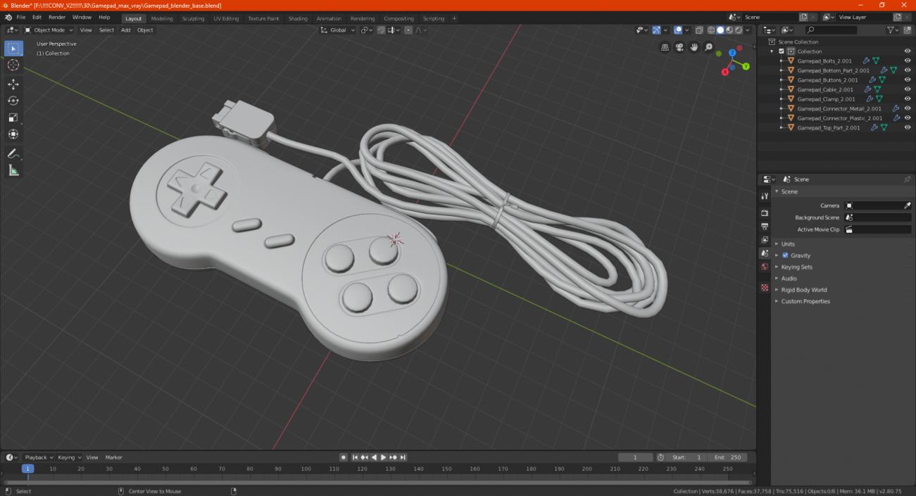 Gamepad 3D model