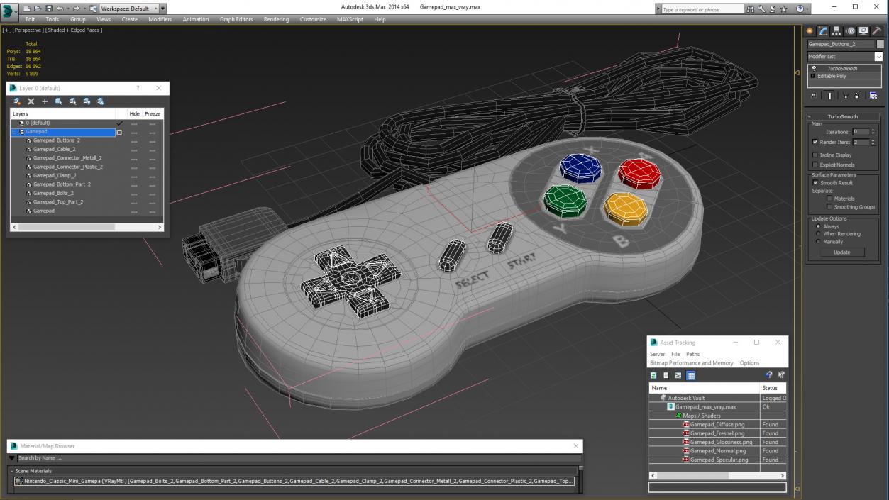 Gamepad 3D model