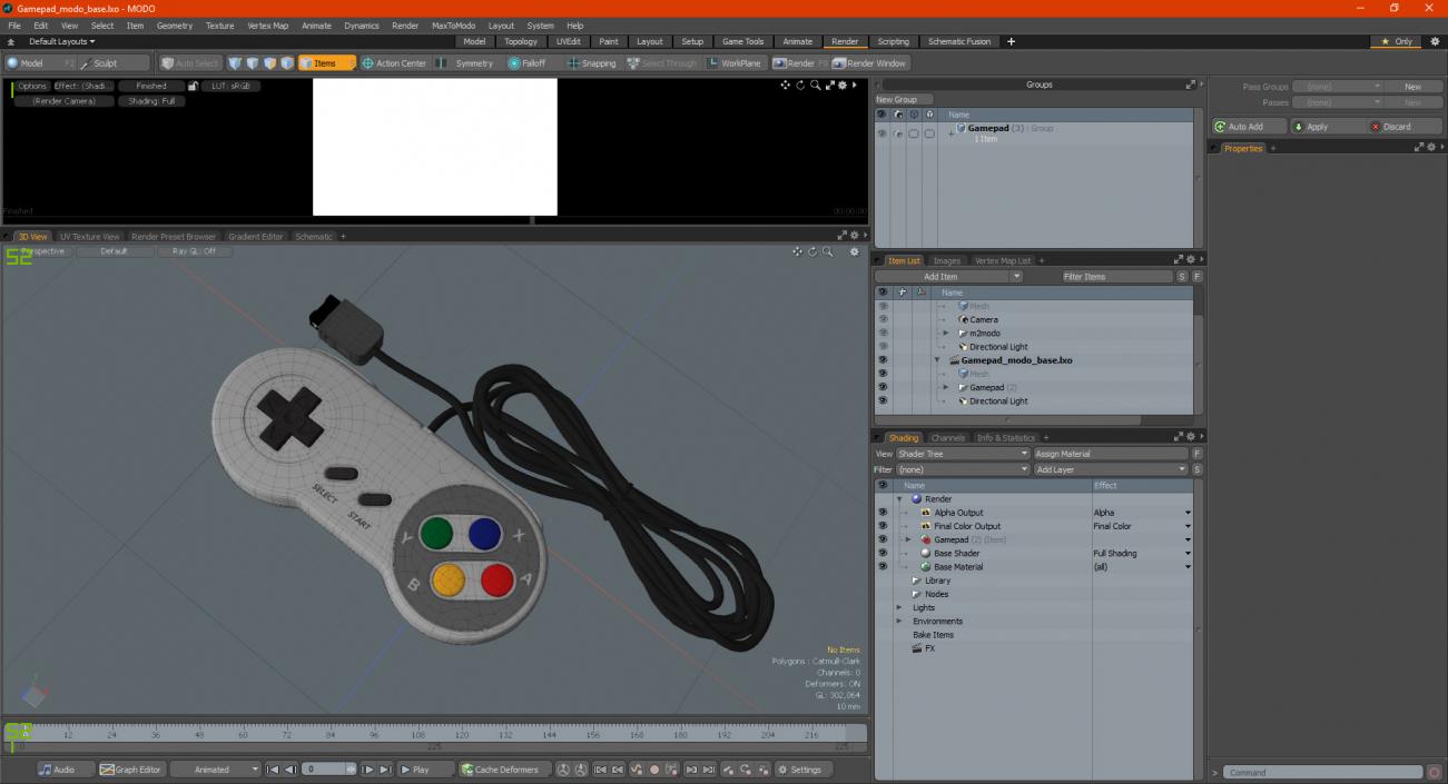 Gamepad 3D model