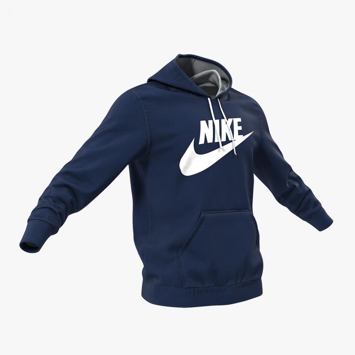 Blue Hoodie Nike Lowered Hood 3D model