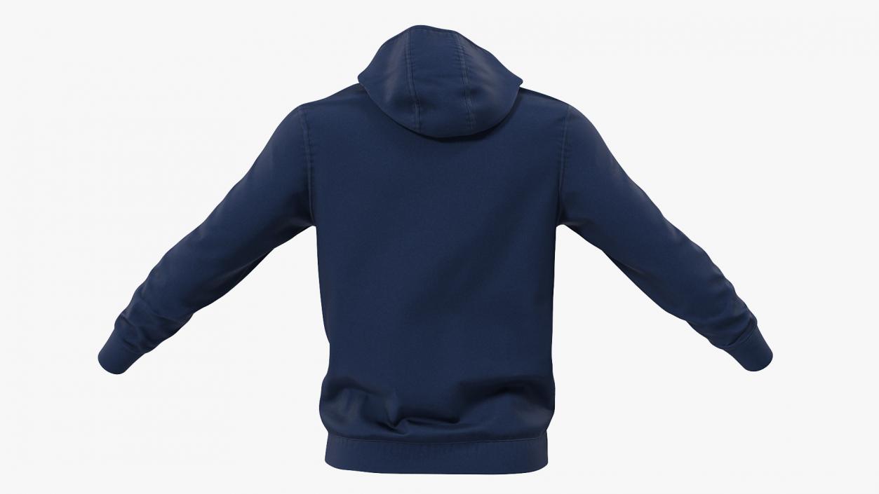 Blue Hoodie Nike Lowered Hood 3D model