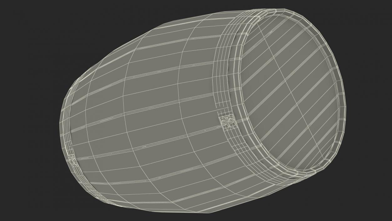 3D model Wooden Barrel 2