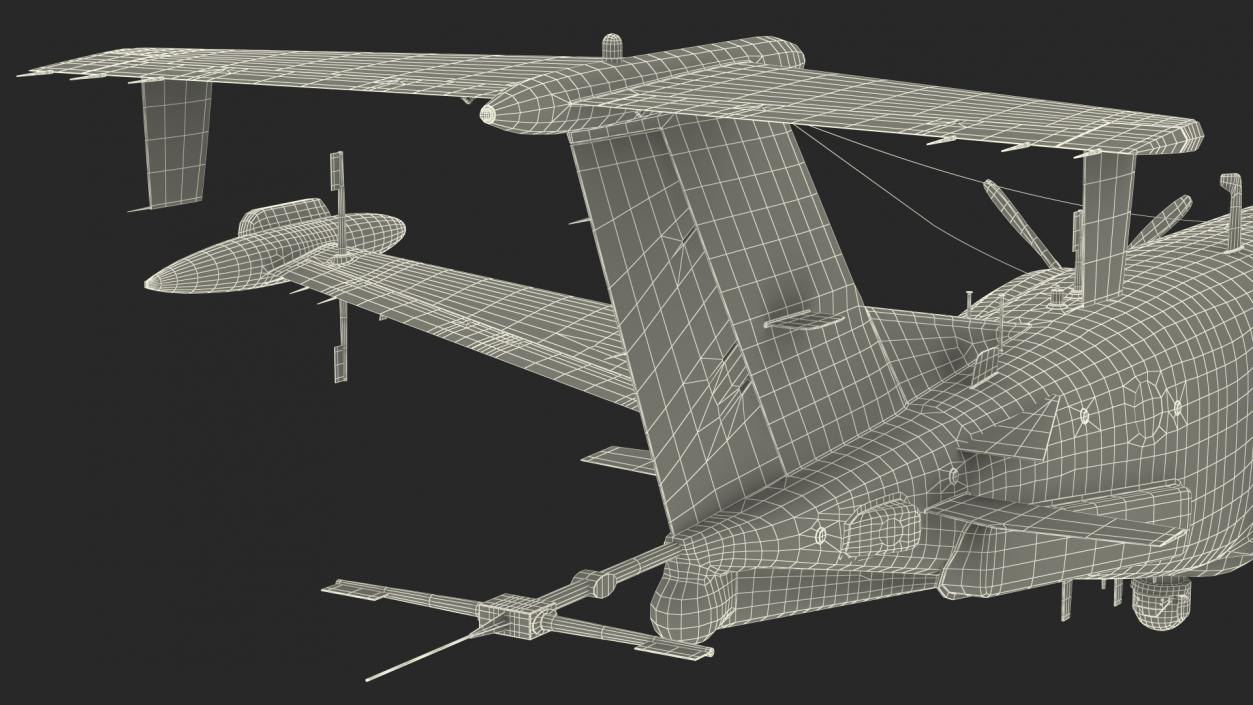 Beechcraft RC12 Guardrail Rigged 3D