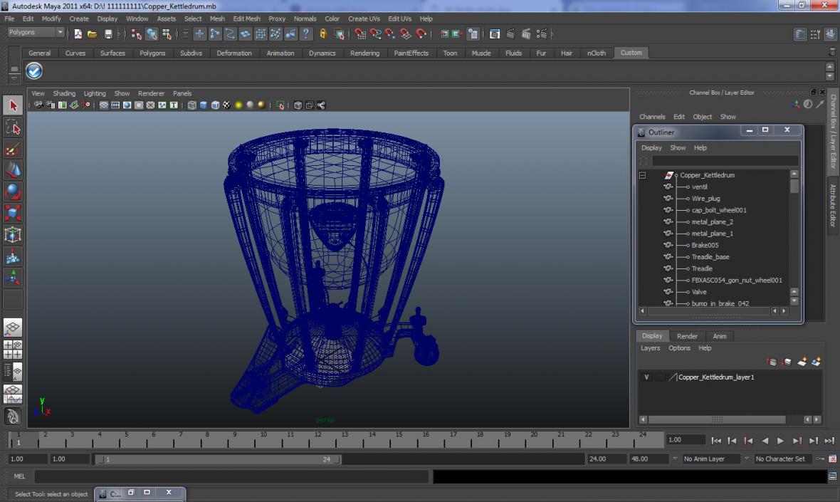 Copper Kettledrum 3D