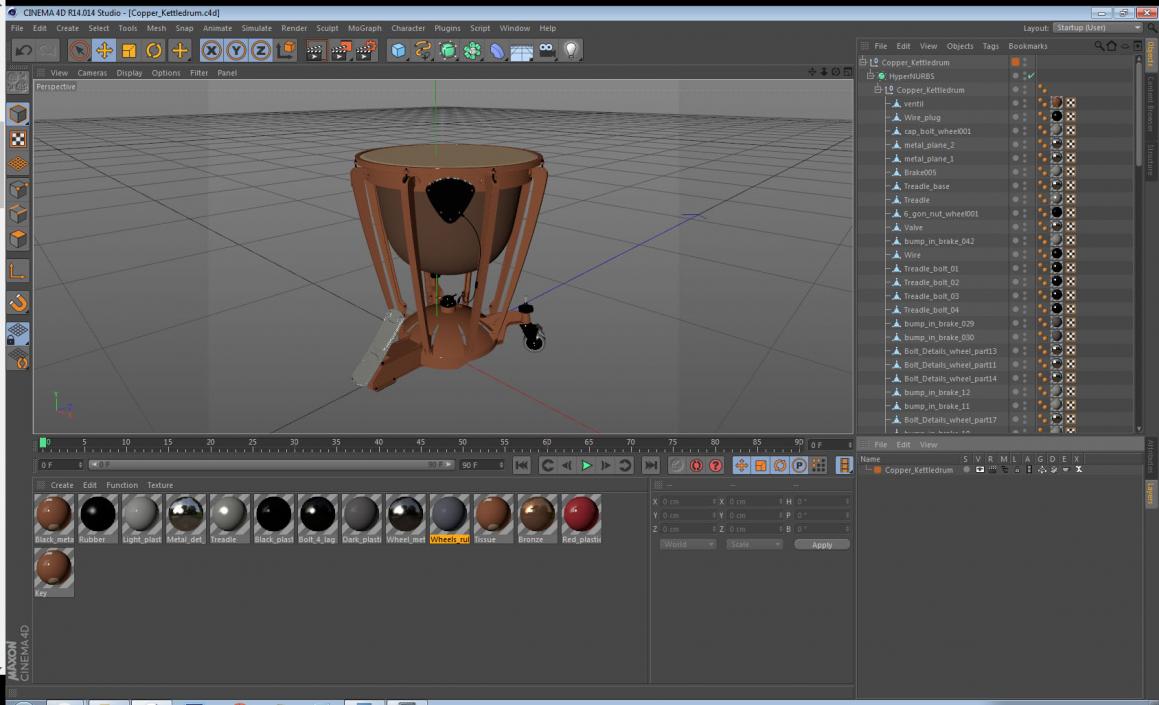 Copper Kettledrum 3D