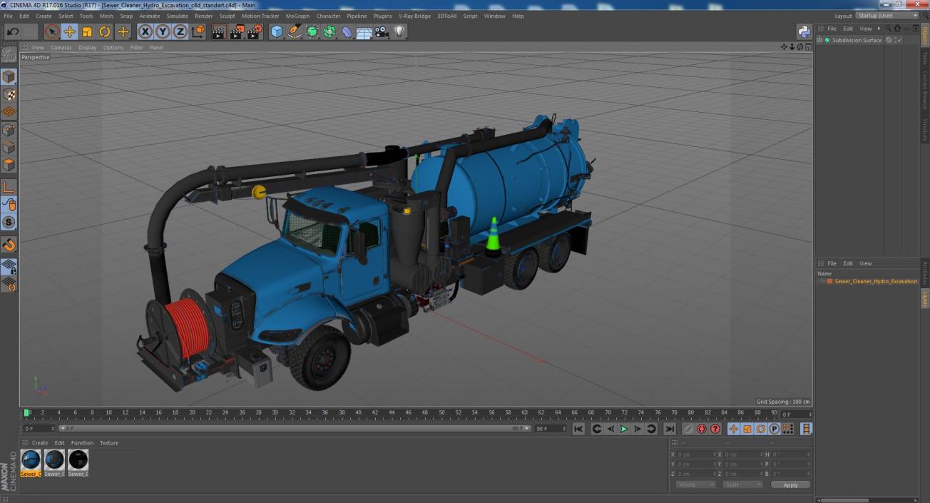 3D model Sewer Cleaner Hydro Excavation