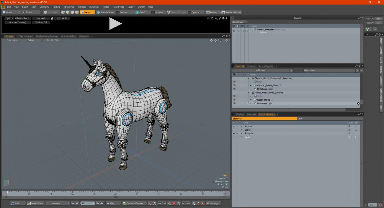 3D Robot Unicorn model