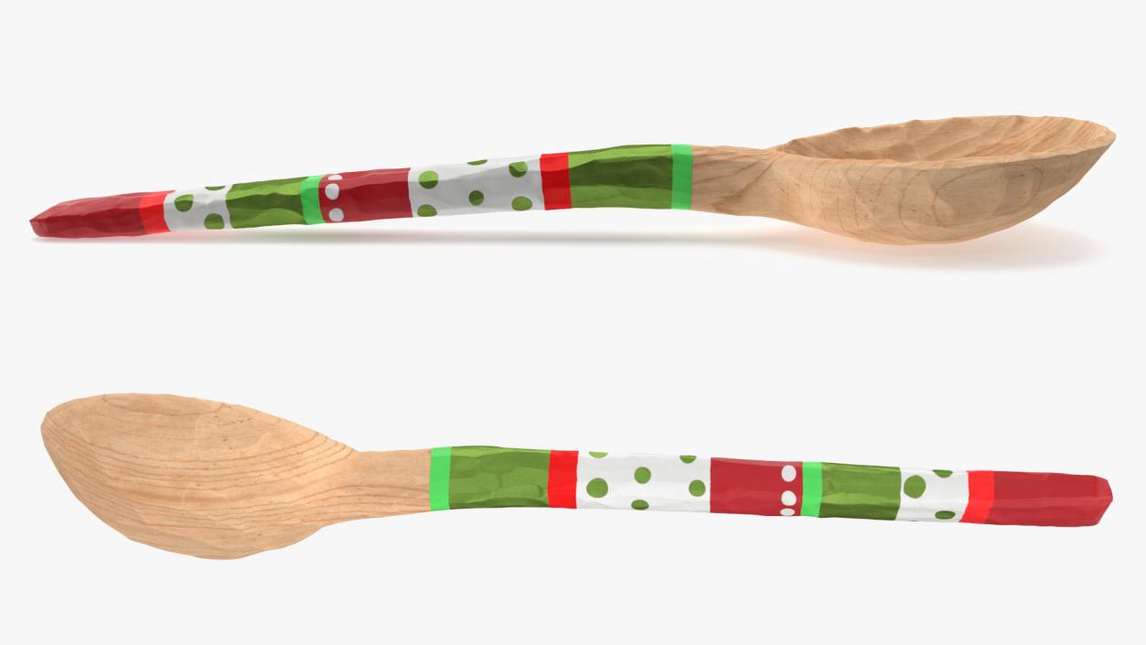 3D Wooden Spoons Collection 2