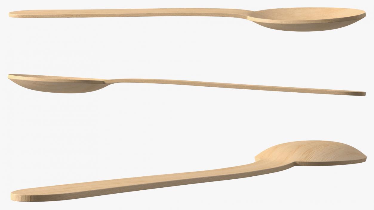 3D Wooden Spoons Collection 2