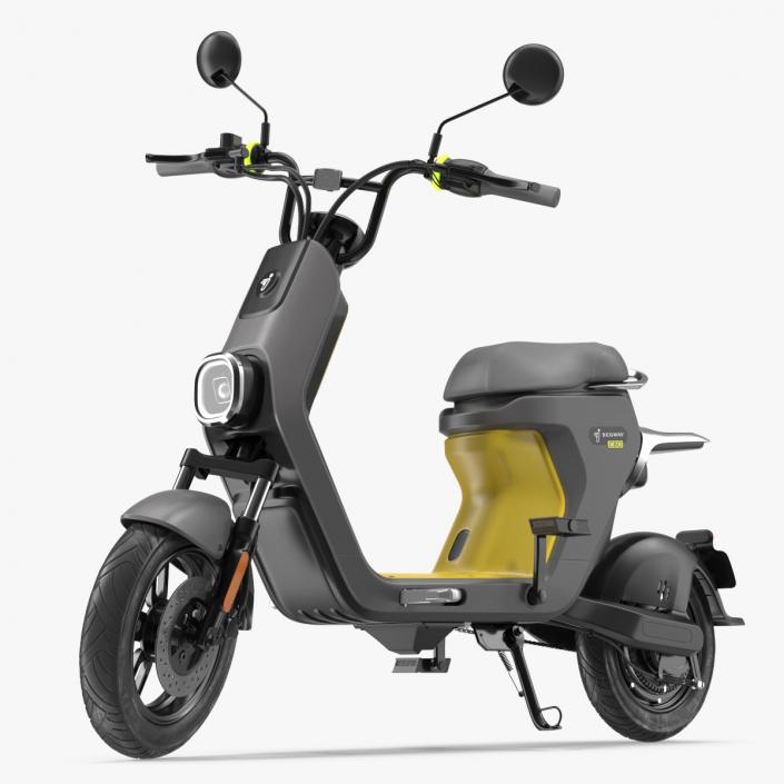 Segway eMoped C80 Grey Rigged 3D model