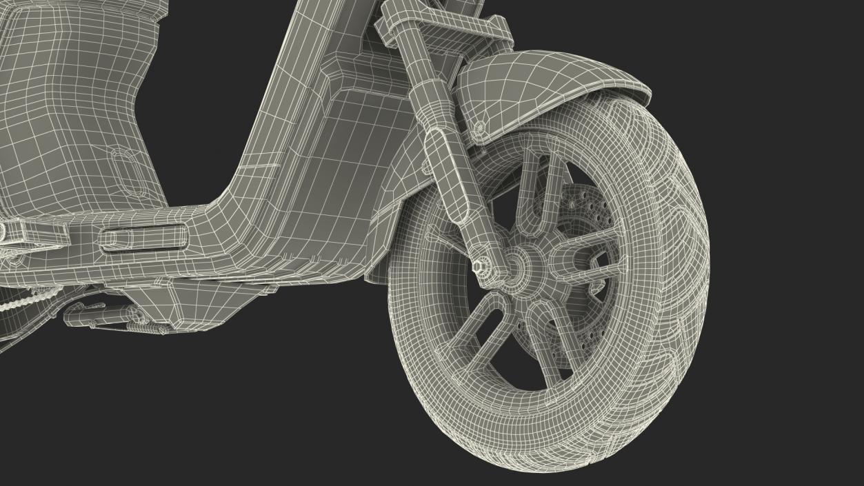 Segway eMoped C80 Grey Rigged 3D model