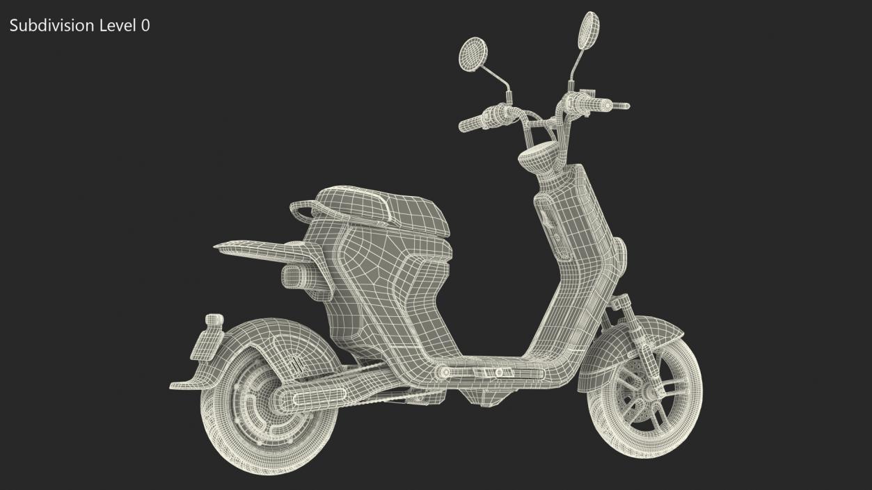 Segway eMoped C80 Grey Rigged 3D model