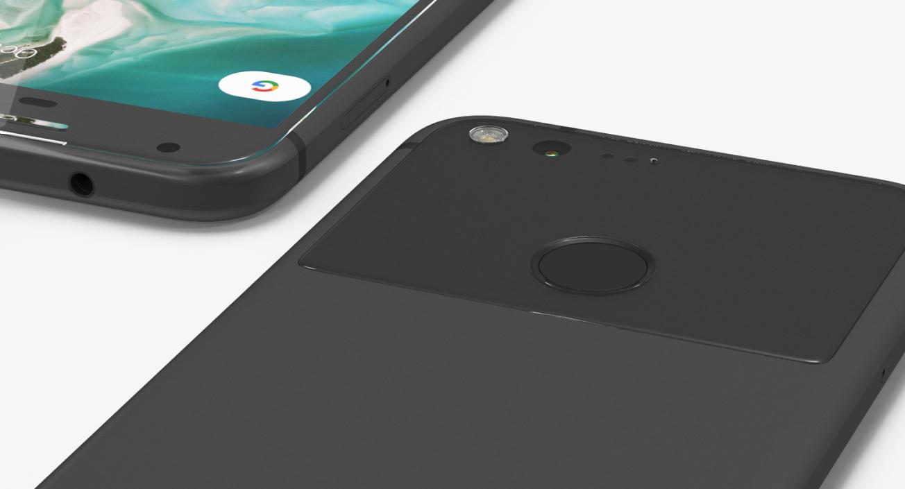 3D Google Pixel XL Phone Quite Black model