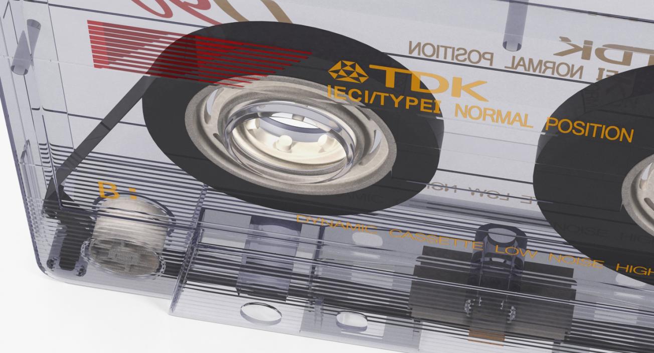 3D model Transparent Old Audio Cassette