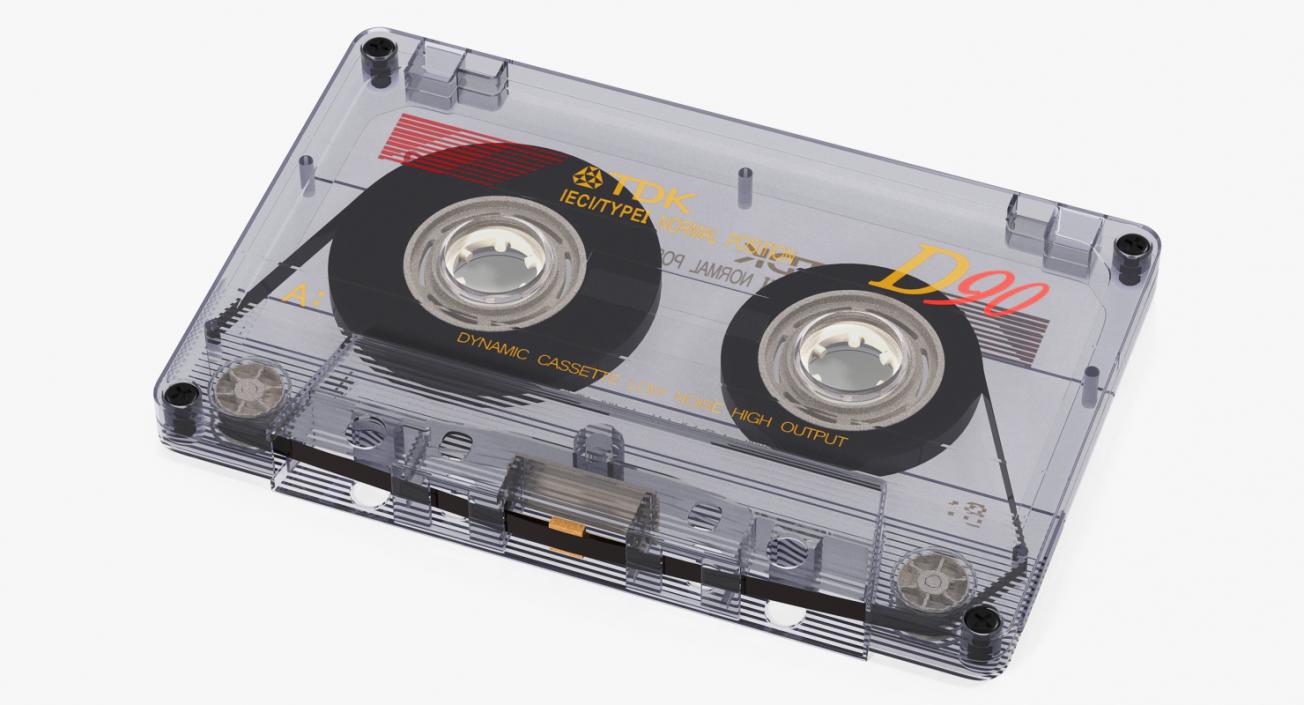 3D model Transparent Old Audio Cassette