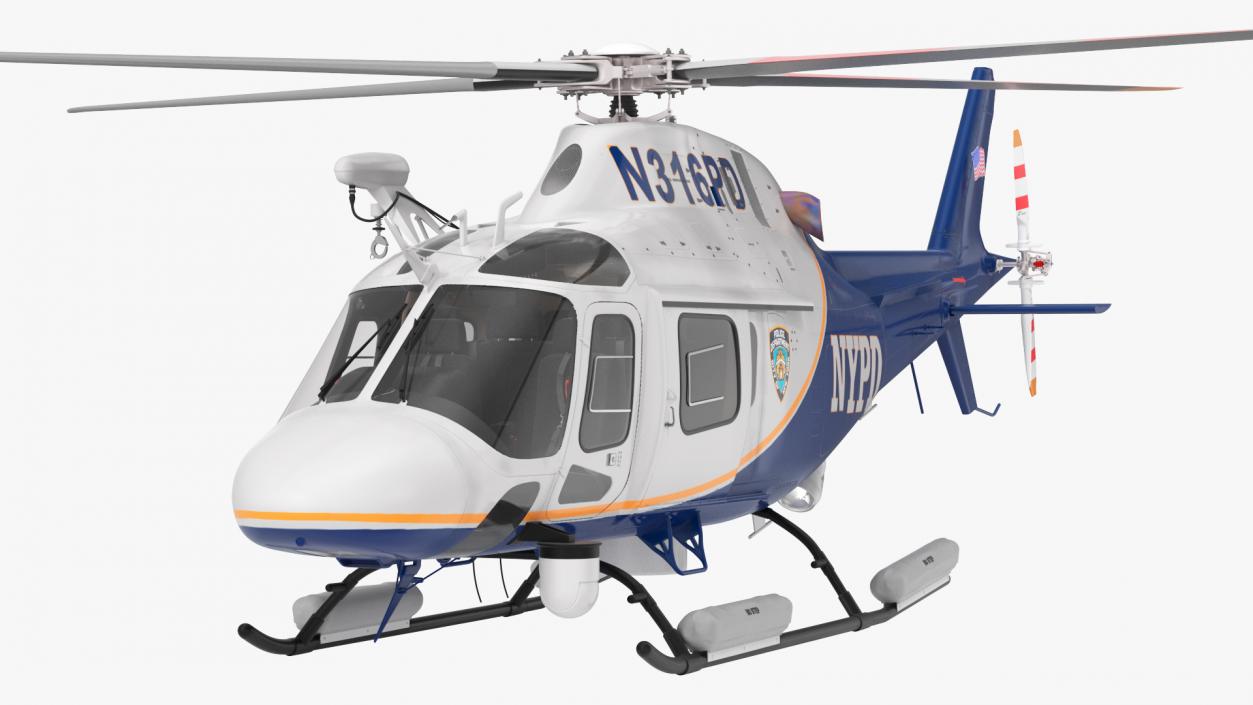 Police Helicopter AgustaWestland AW119 Koala 3D model