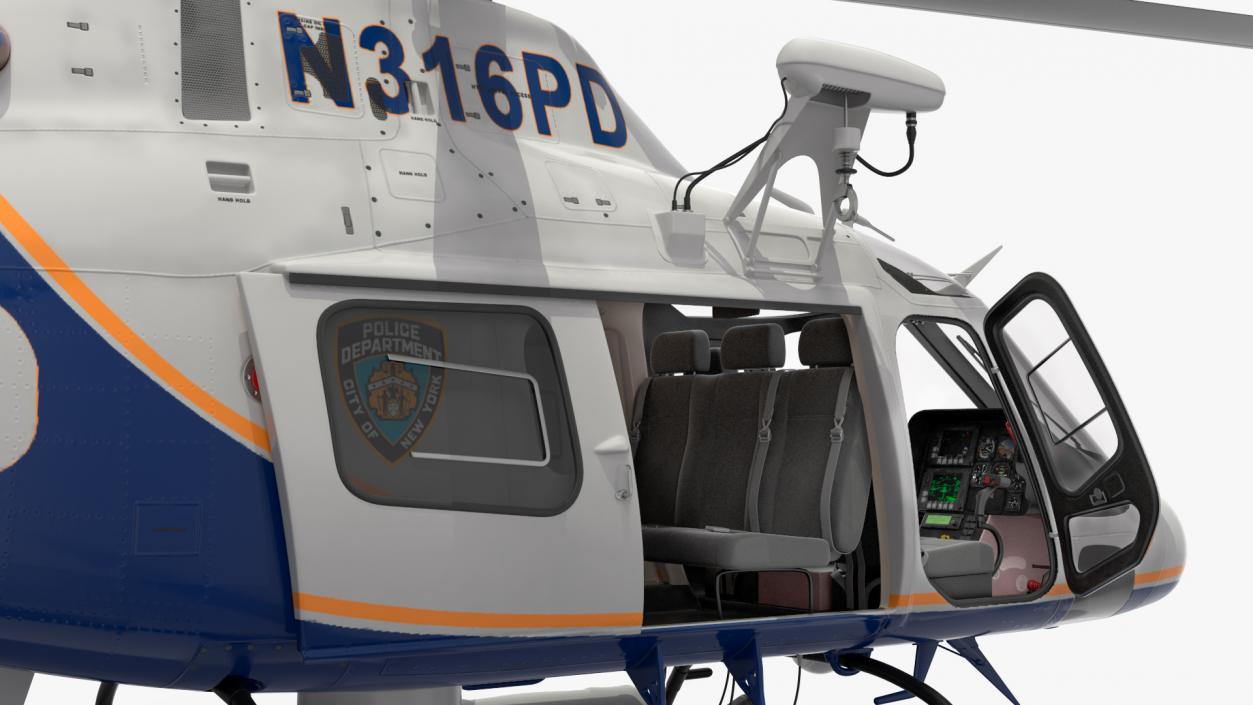 Police Helicopter AgustaWestland AW119 Koala 3D model