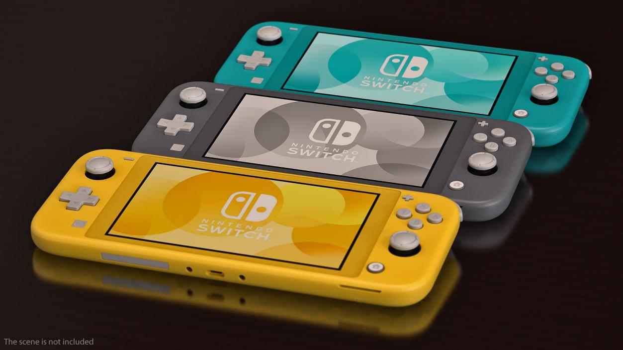 3D model Nintendo Switch Lite Gray