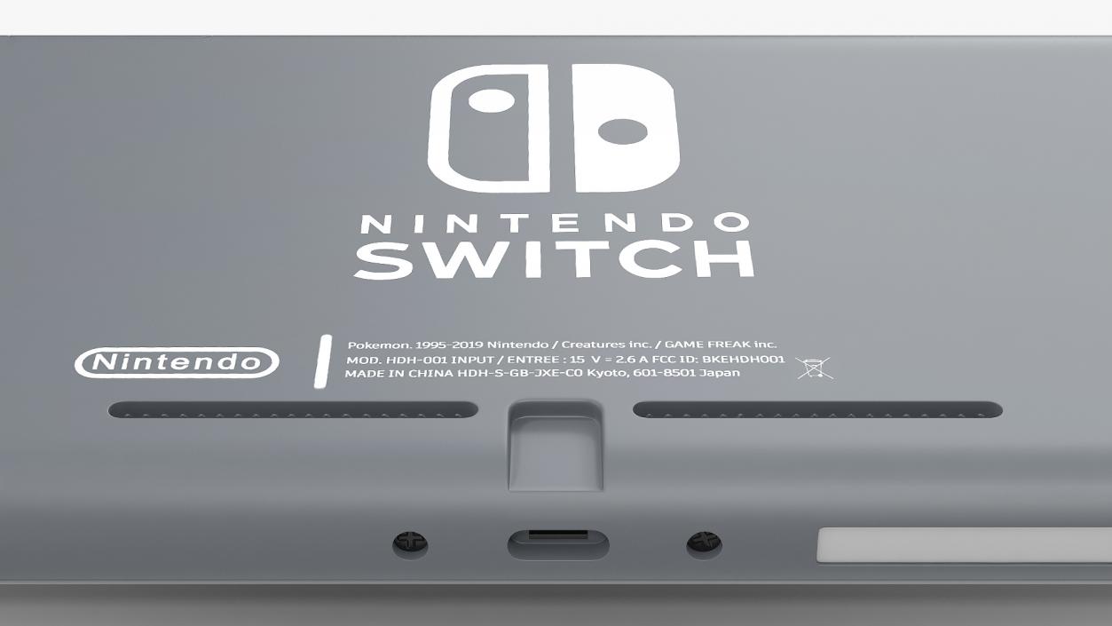 3D model Nintendo Switch Lite Gray