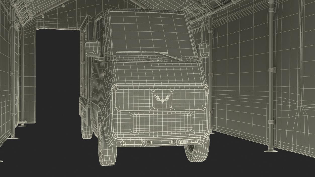 3D Vehicle Carport Shelter model