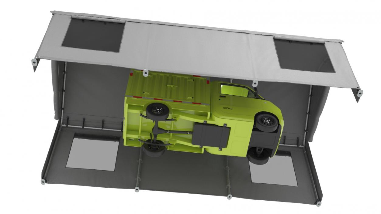 3D Vehicle Carport Shelter model