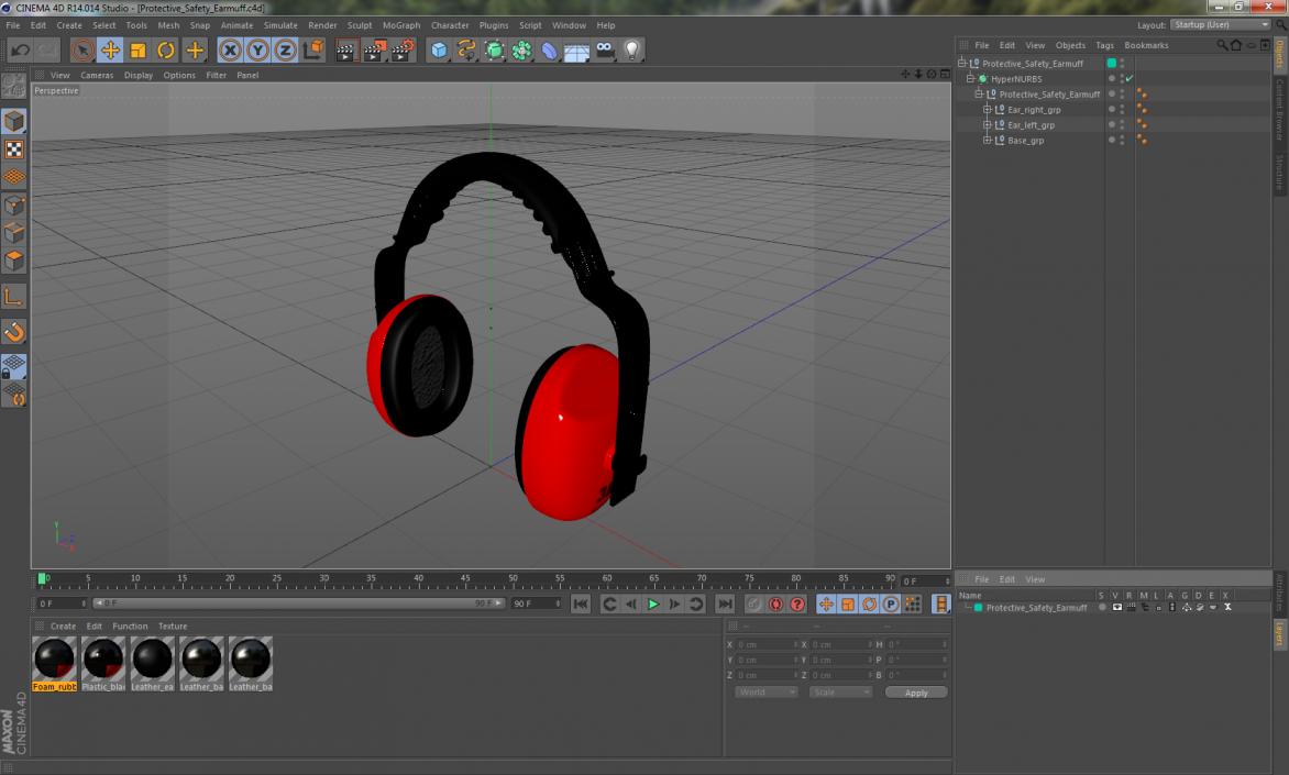 3D model Protective Safety Earmuff