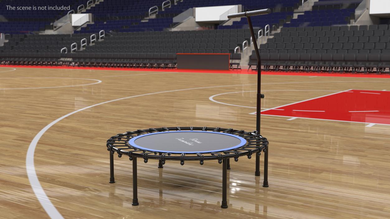 3D model Fitness Trampoline with Handle