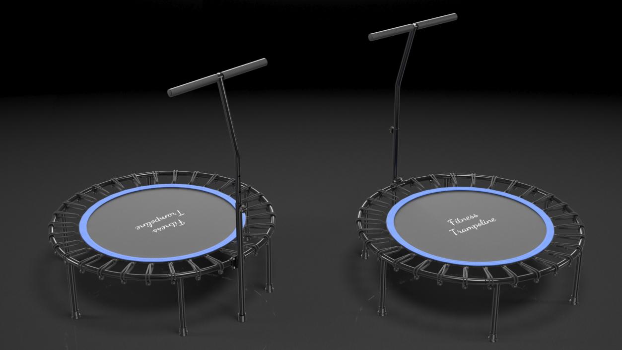 3D model Fitness Trampoline with Handle