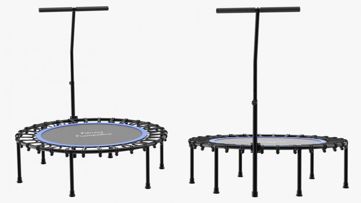 3D model Fitness Trampoline with Handle