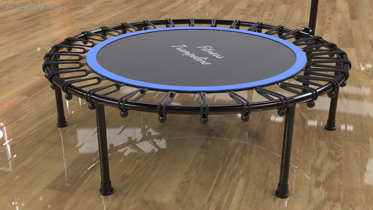 3D model Fitness Trampoline with Handle