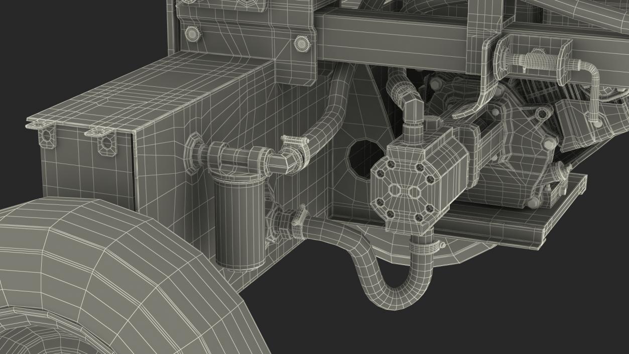 3D Hydraulic Lumberjack Log Splitter model