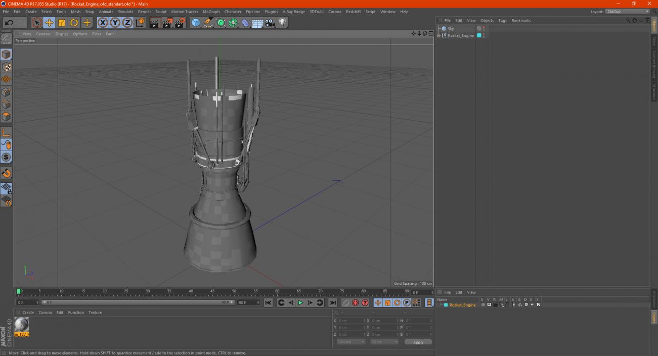 3D model Rocket Engine 3