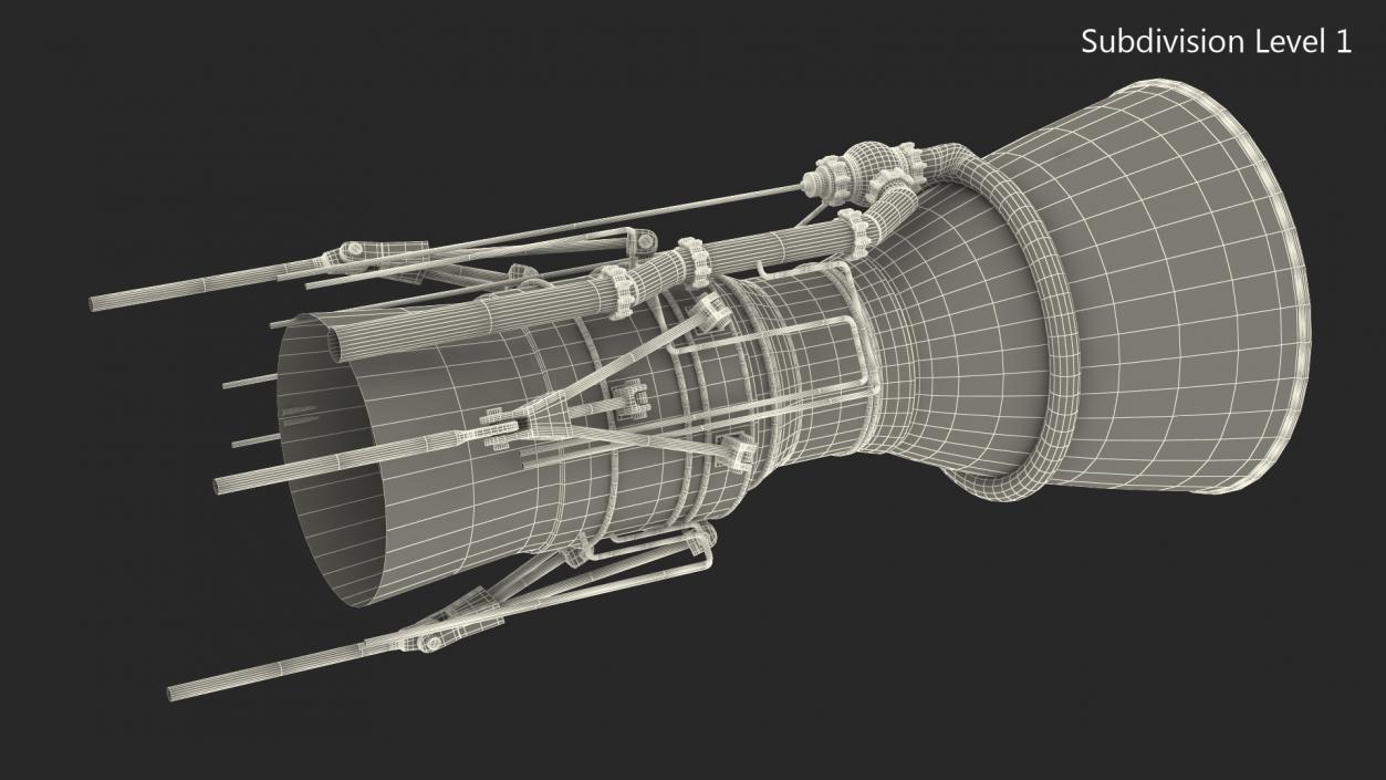 3D model Rocket Engine 3