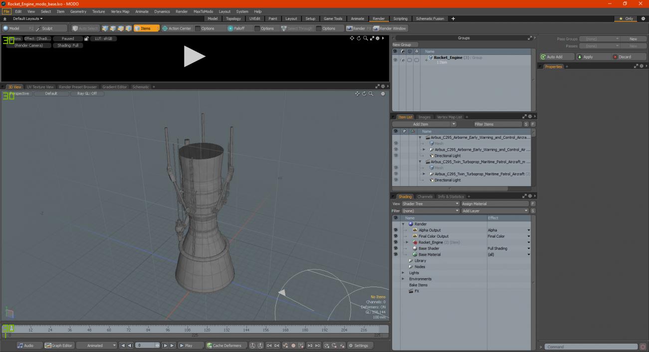 3D model Rocket Engine 3