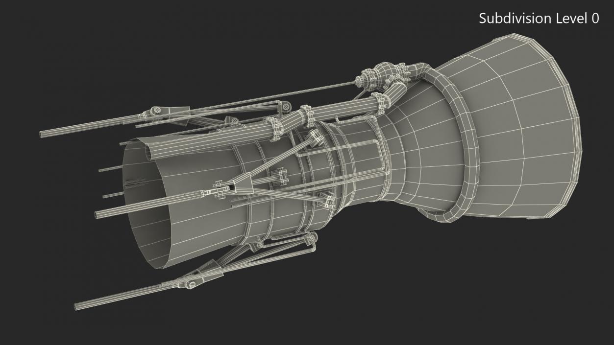 3D model Rocket Engine 3